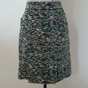 Anthro Edme & Esyllte Green Mountain Skirt